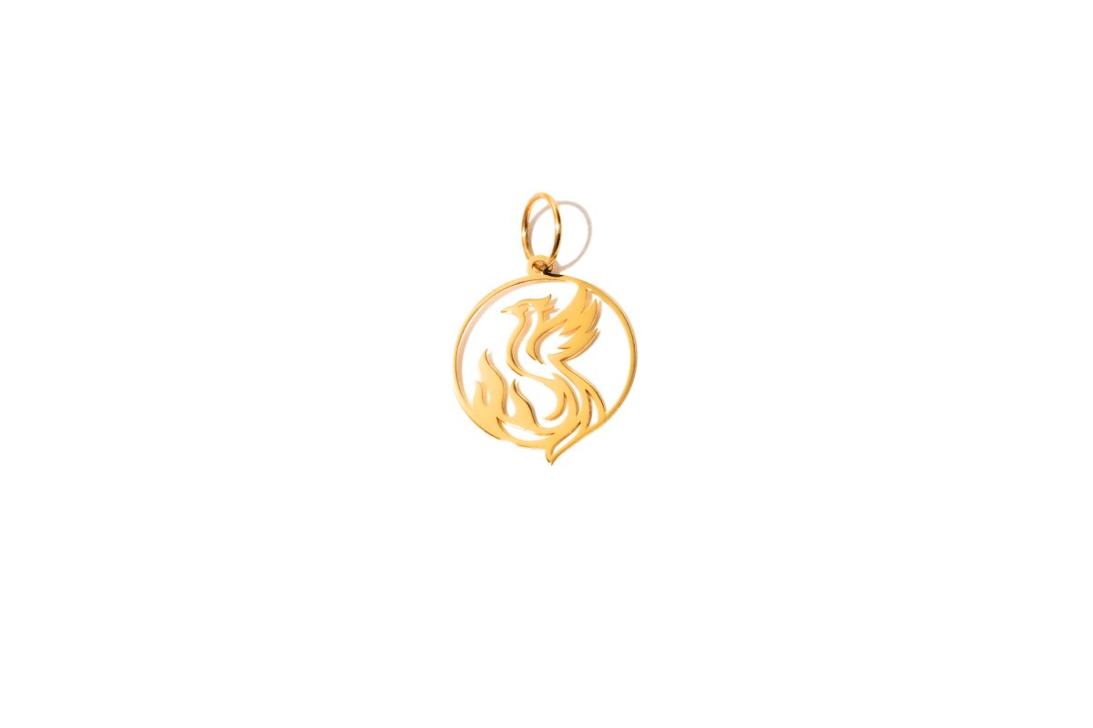 Pandantiv Aur 14k Pasarea Phonix