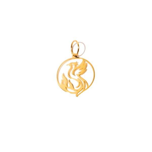 Pandantiv Aur 14k Pasarea Phonix