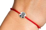 Brățară șnur cu iconiță din aur 14k – 10 mm