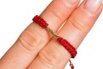 Brățară nou-născut din aur 14k – 7 bile de 2,5 mm