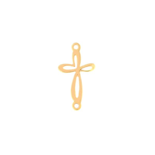Link din aur 14k – cruce, model 17